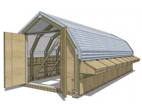 16 Bay Chicken Coop - Image 5