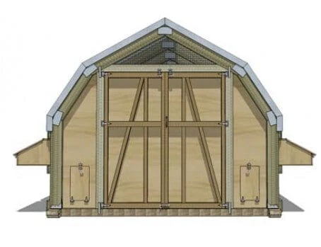 16 Bay Chicken Coop - Image 6
