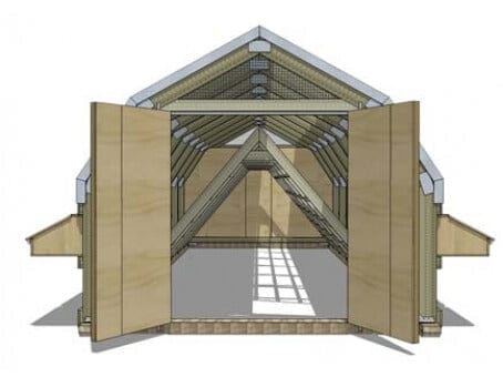16 Bay Chicken Coop - Image 7