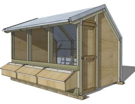 3 Bay Chicken Coop - Image 15