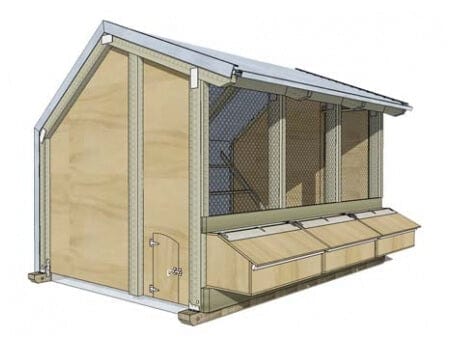 3 Bay Chicken Coop - Image 16