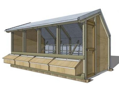 4 Bay Chicken Coop - Image 10