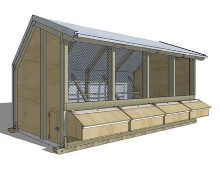 4 Bay Chicken Coop - Image 12