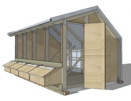 4 Bay Chicken Coop - Image 13