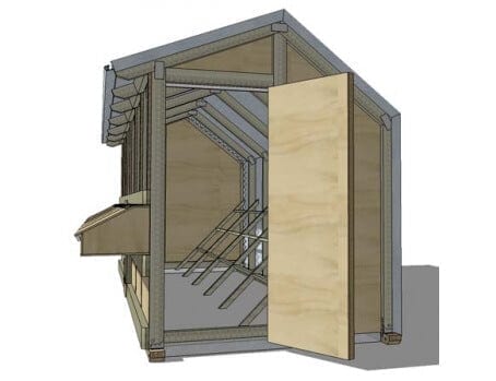 6 Bay Chicken Coop - Image 7