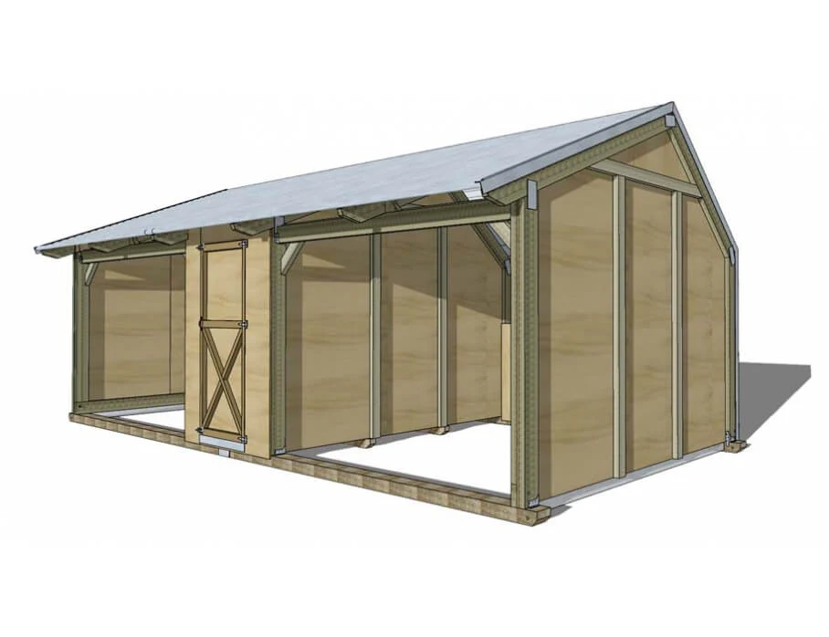Horse Shelter with centre tackroom - Image 10
