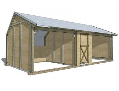 Horse Shelter with centre tackroom - Image 6