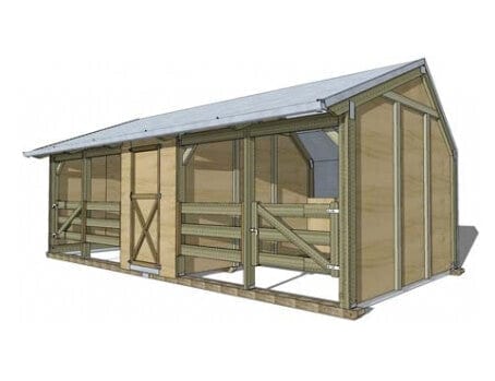 Horse Shelter with centre tackroom - Image 7