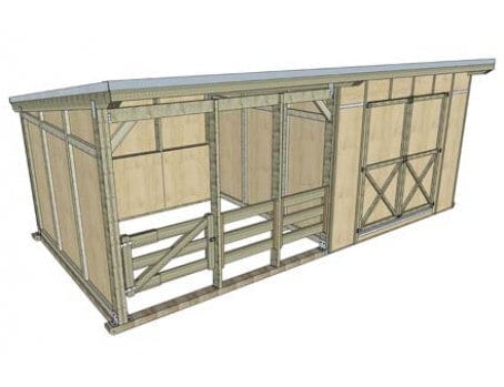 Hunter Shelter with tack shed - Image 3