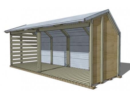 Large Firewood Shed 5.8m - Image 11