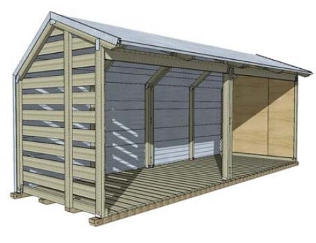 Large Firewood Shed 5.8m - Image 9