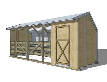 Livestock Shelter with Shed - Image 6
