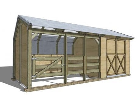Pony Shelter with double tackroom - Image 10