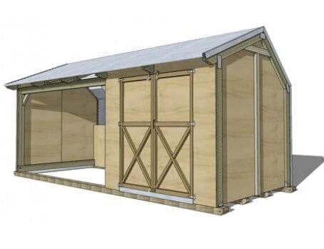 Pony Shelter with double tackroom - Image 7