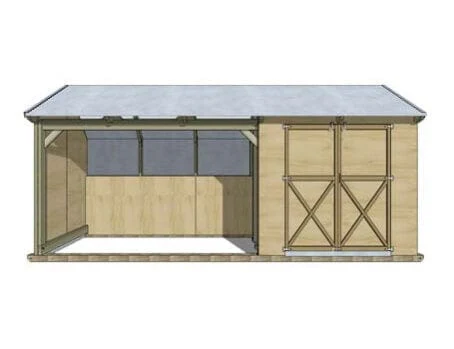 Pony Shelter with double tackroom - Image 8