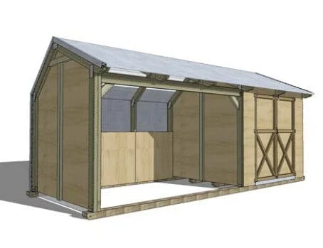 Pony Shelter with double tackroom - Image 9