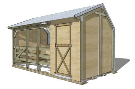 Pony Shelter with Single Tack Shed - Image 6