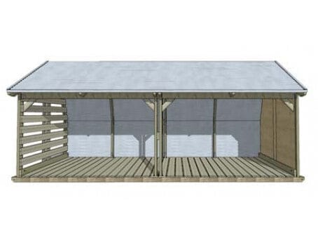 Upland Large Firewood Shed - Image 5