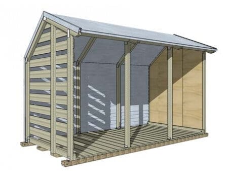 Firewood Shed 3.6m - Image 3