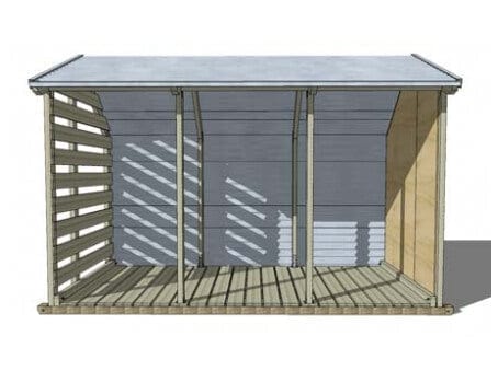 Firewood Shed 3.6m - Image 4