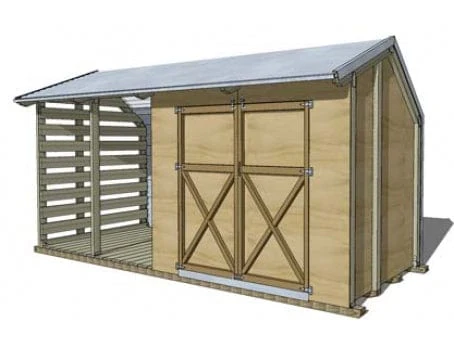 Firewood & Tool Shed Combo Large - Image 9