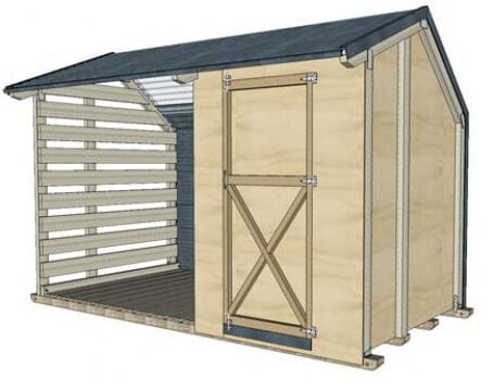 Firewood & Tool Shed Combo Small - Image 6