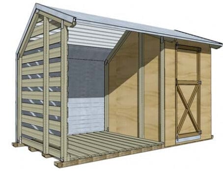 Firewood & Tool Shed Combo Small - Image 7