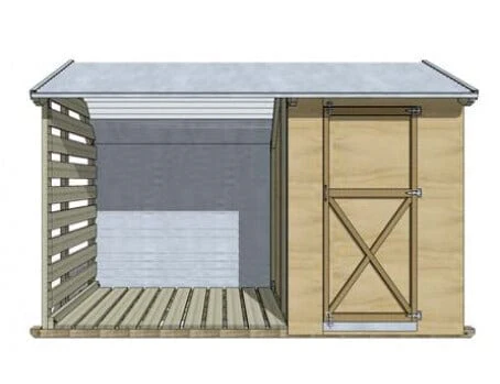 Firewood & Tool Shed Combo Small - Image 8